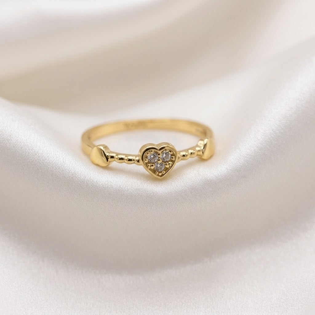 ANILLO TRIPLE CORAZONES
