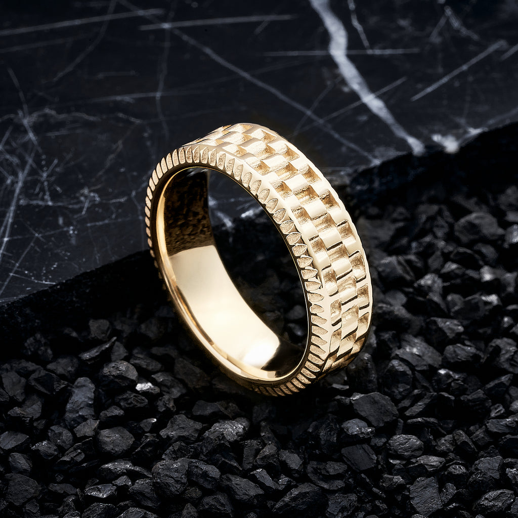 ANILLO ALPHA-ANILLO HOMBRE-JOYERIA D'ORÉ-ORO LAMINADO 18K CALI
