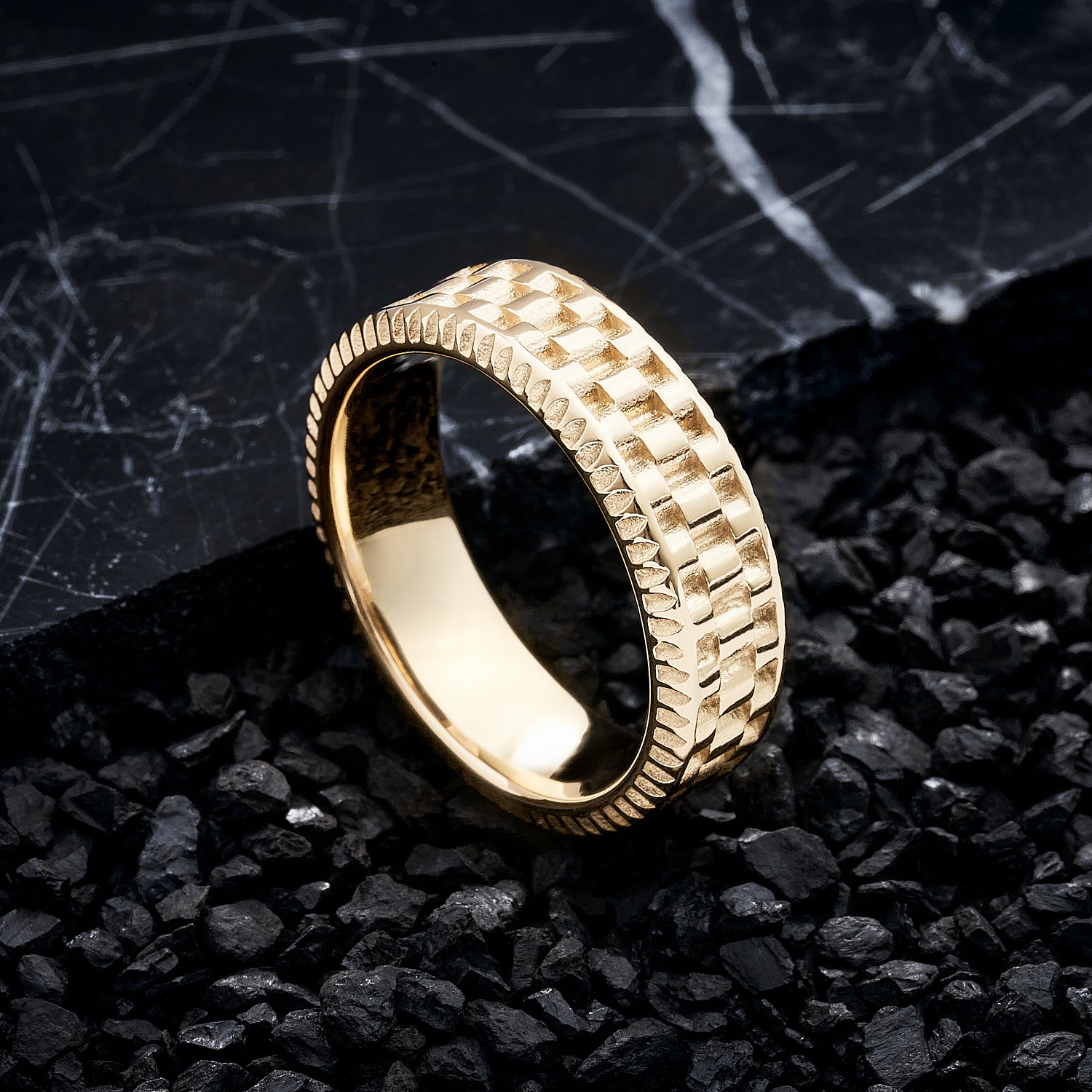 ANILLO ALPHA-ANILLO HOMBRE-JOYERIA D'ORÉ-ORO LAMINADO 18K CALI
