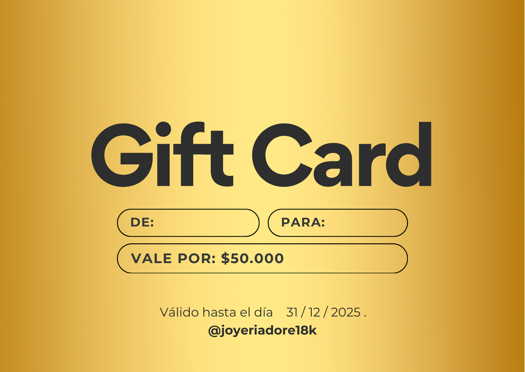 Tarjeta de regalo digital
