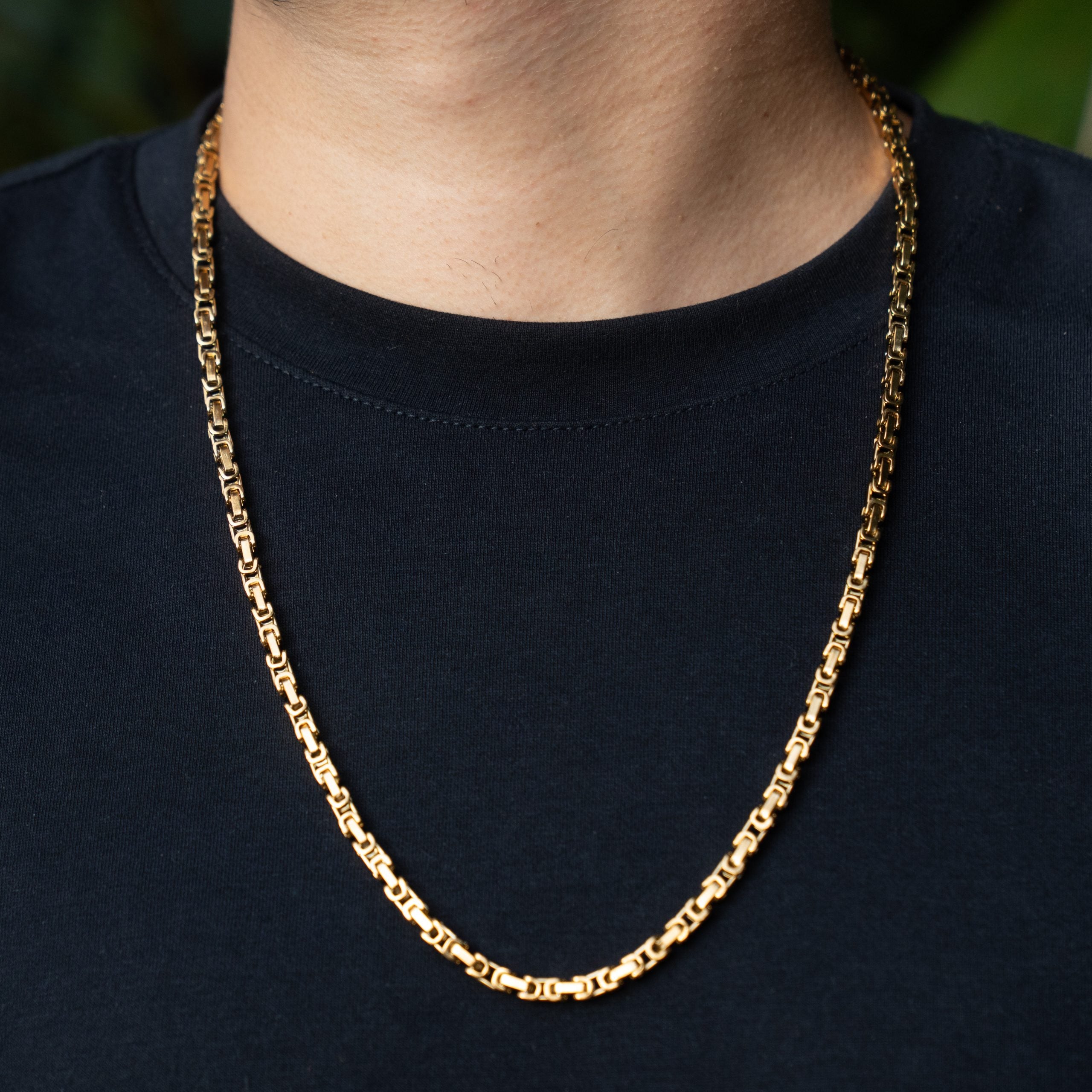 CADENA RÚSTICA 65CM 4MM-CADENAS-JOYERIA D'ORÉ-ORO LAMINADO 18K CALI