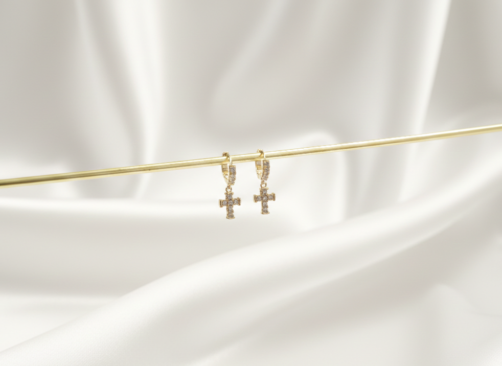 CANDONGA CON CRUZ COLGANTE JOYERIA D'ORÉ