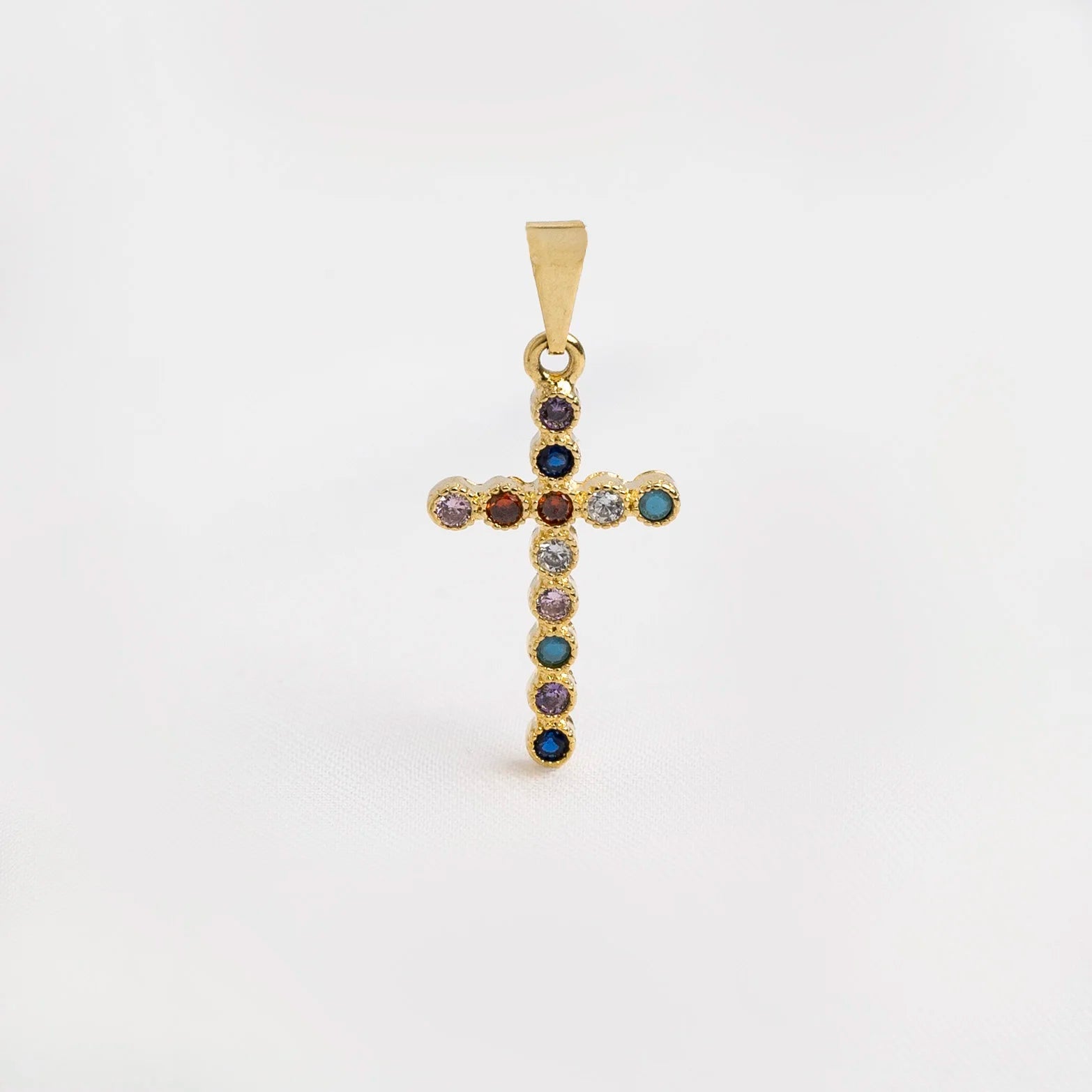 DIJE CRUZ COLORS 2.5MM JOYERIA D'ORÉ