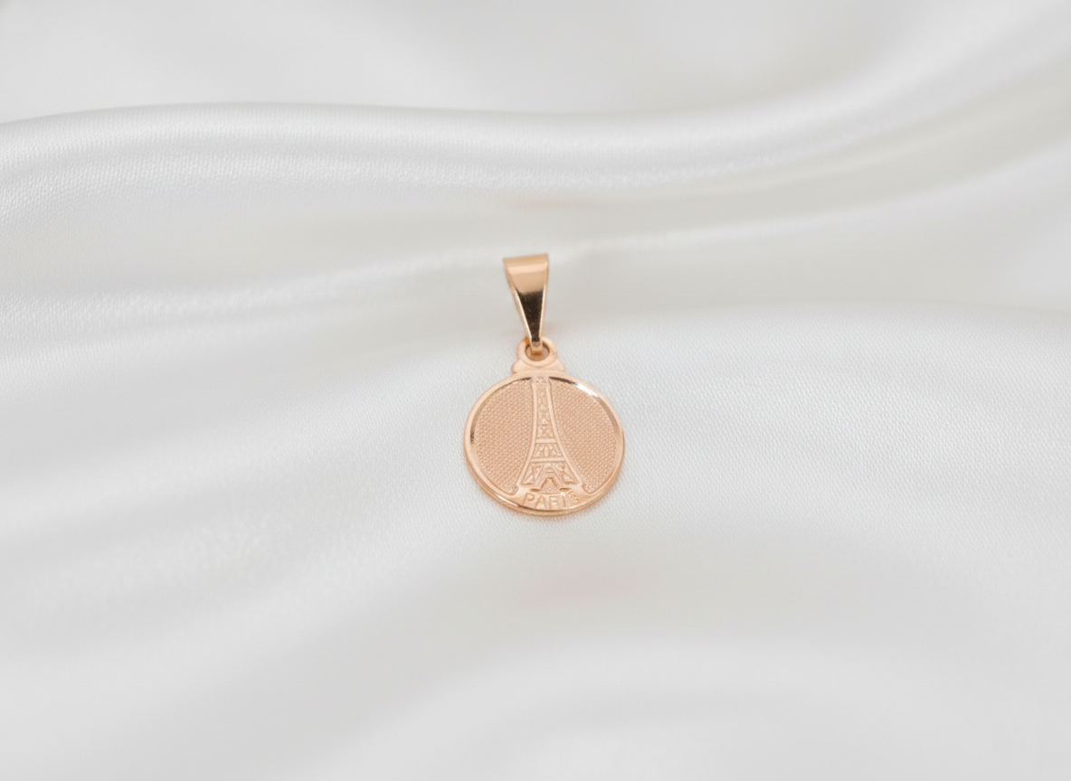 DIJE TORRE EIFEL PLANA GRABADA