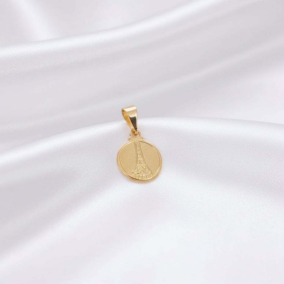 DIJE TORRE EIFEL PLANA GRABADA