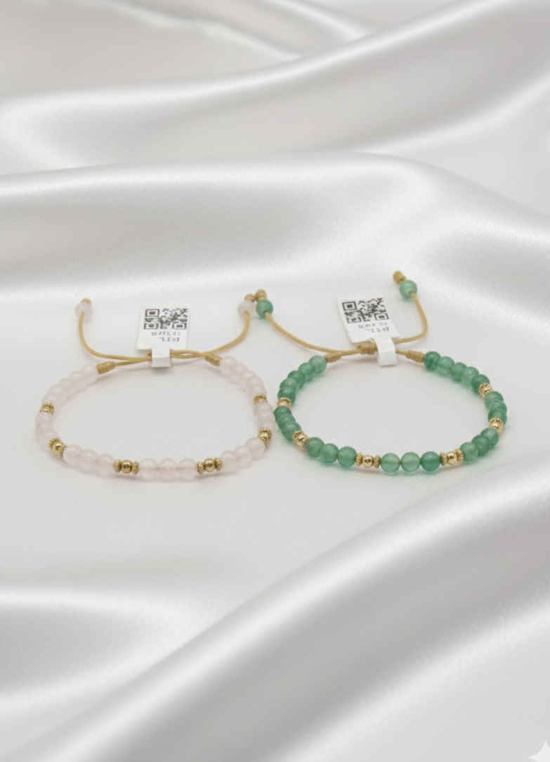 PULSERA PIEDRAS NATURALES VERDE