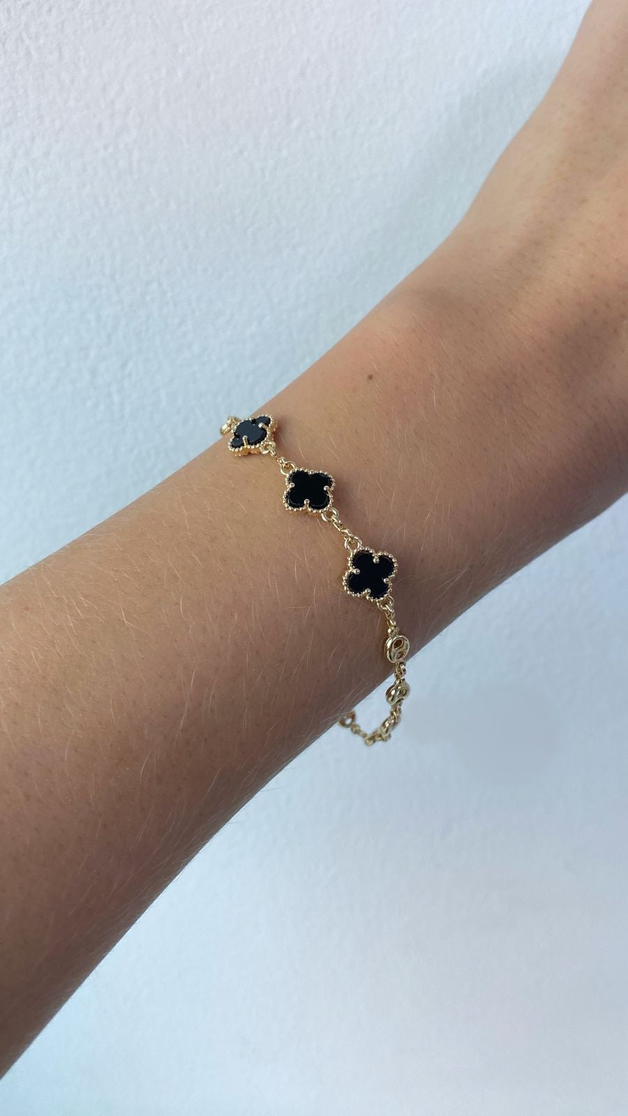 PULSERA GUCCI CLOVER 18CM-PULSERAS ORO LAMINADO-JOYERIA D'ORÉ-ORO LAMINADO 18K CALI