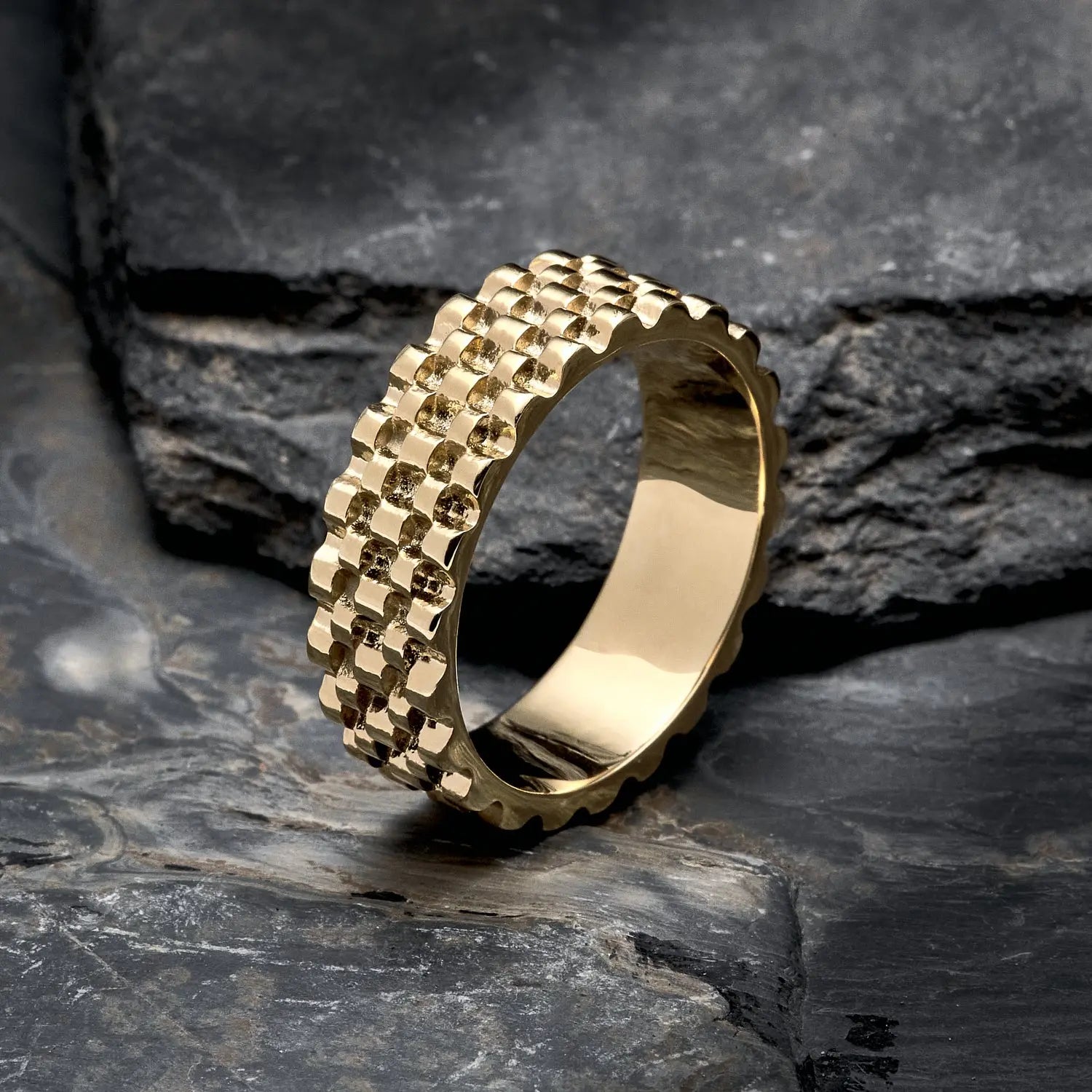 ANILLO TITAN-ANILLO HOMBRE-JOYERIA D'ORÉ-ORO LAMINADO 18K CALI
