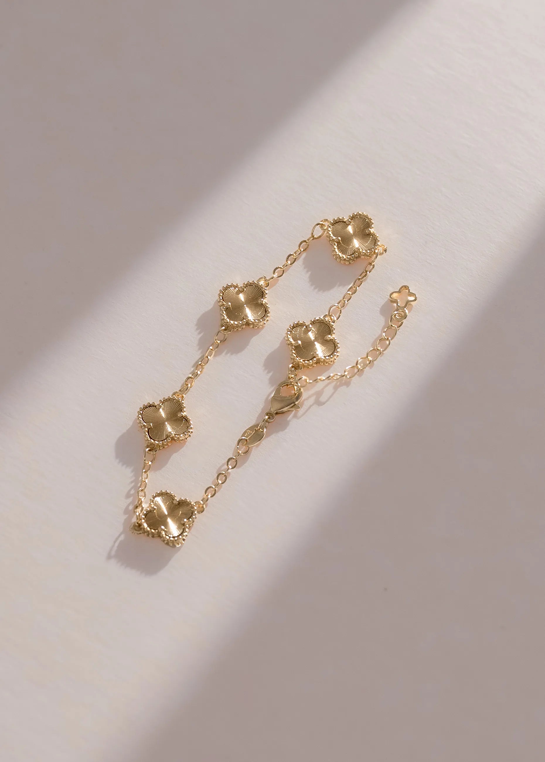 PULSERA CLOVER GOLD 15CM EXTENSOR