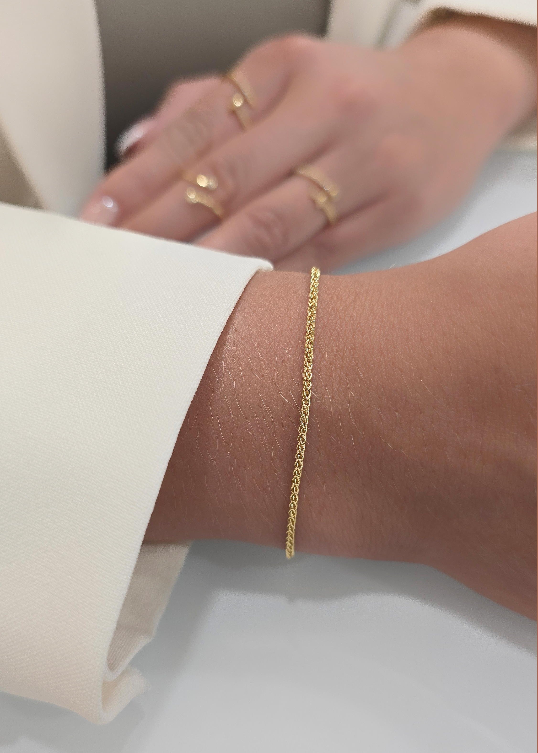 PULSERA FRANCO 1.2MM 16CM EXTENSOR JOYERIA D'ORÉ