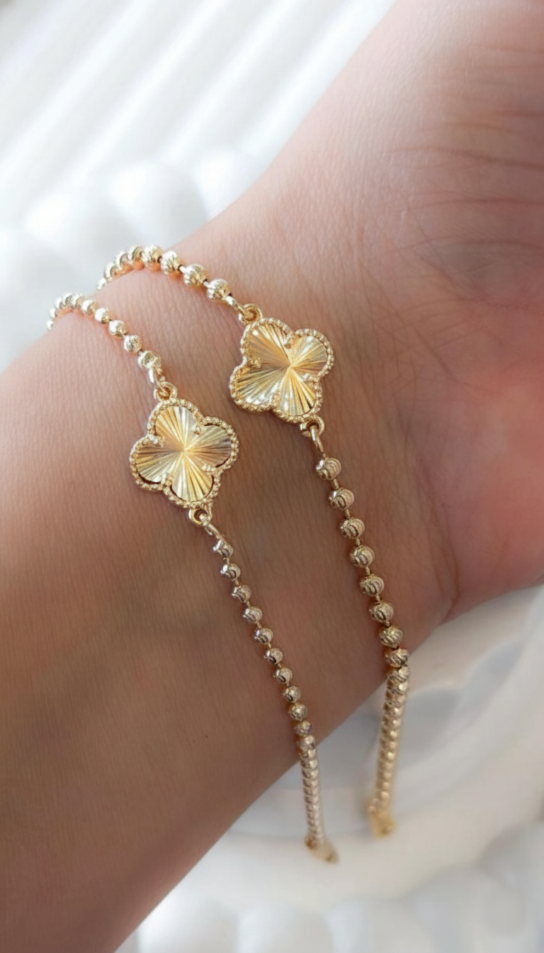 PULSERA MILITAR TREBOL 2MM 18CM JOYERIA D'ORÉ