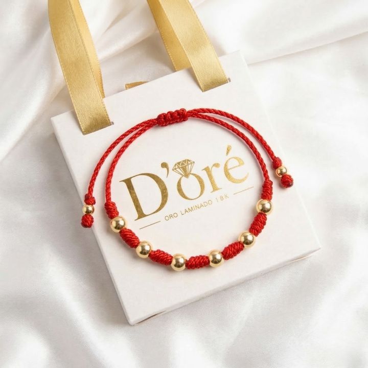 PULSERA DE PROTECCION 7 NUDOS | ORO LAMINADO 18K