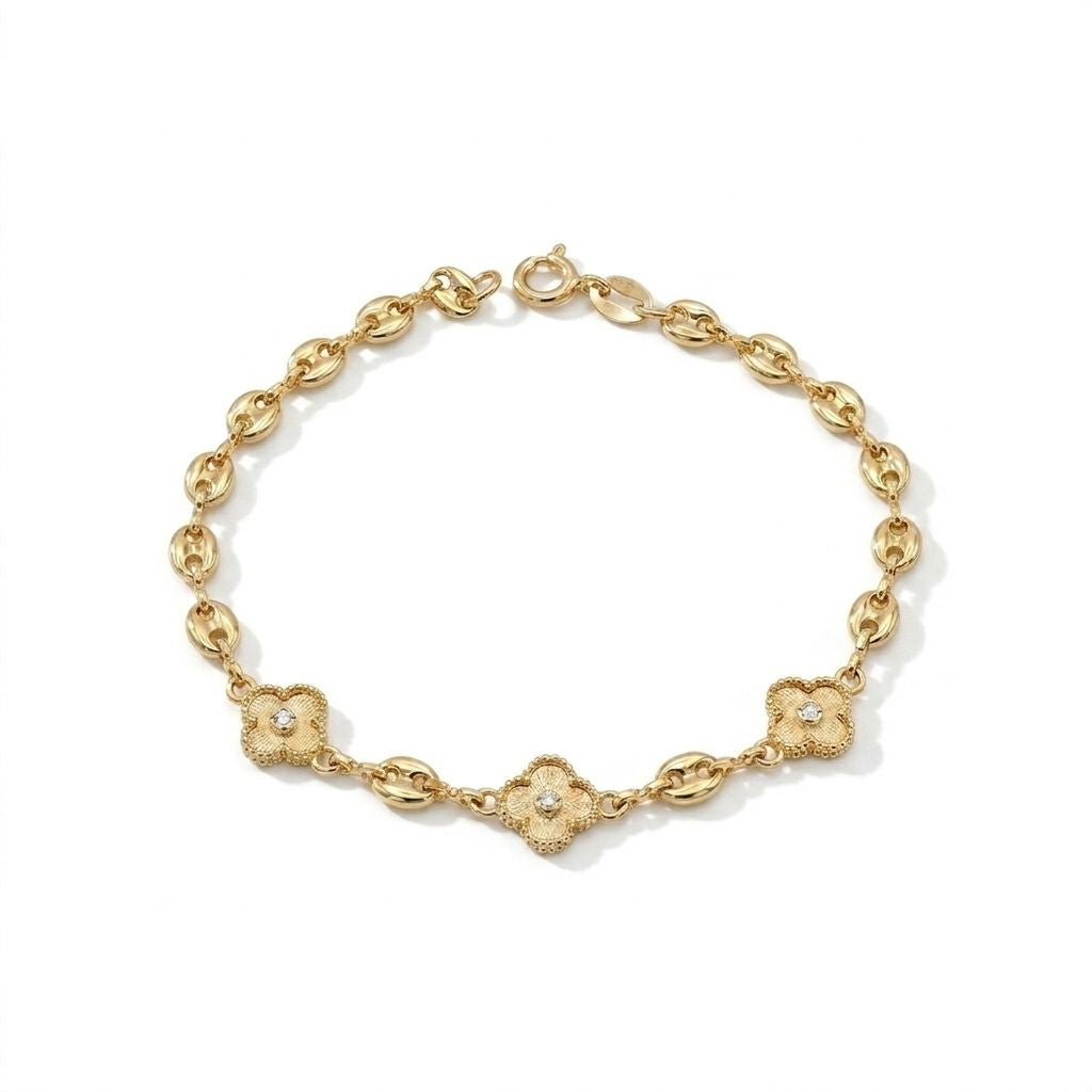 PULSERA GUCCI CLOVER 18CM