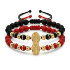 PULSERA VIRGEN DE GUADALUPE NEOPRENO 4MM oro laminado 18k cali
