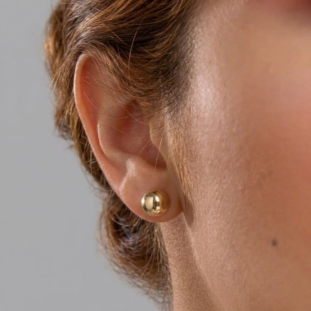 TOPO BALIN 8MM oro laminado 18k cali 2