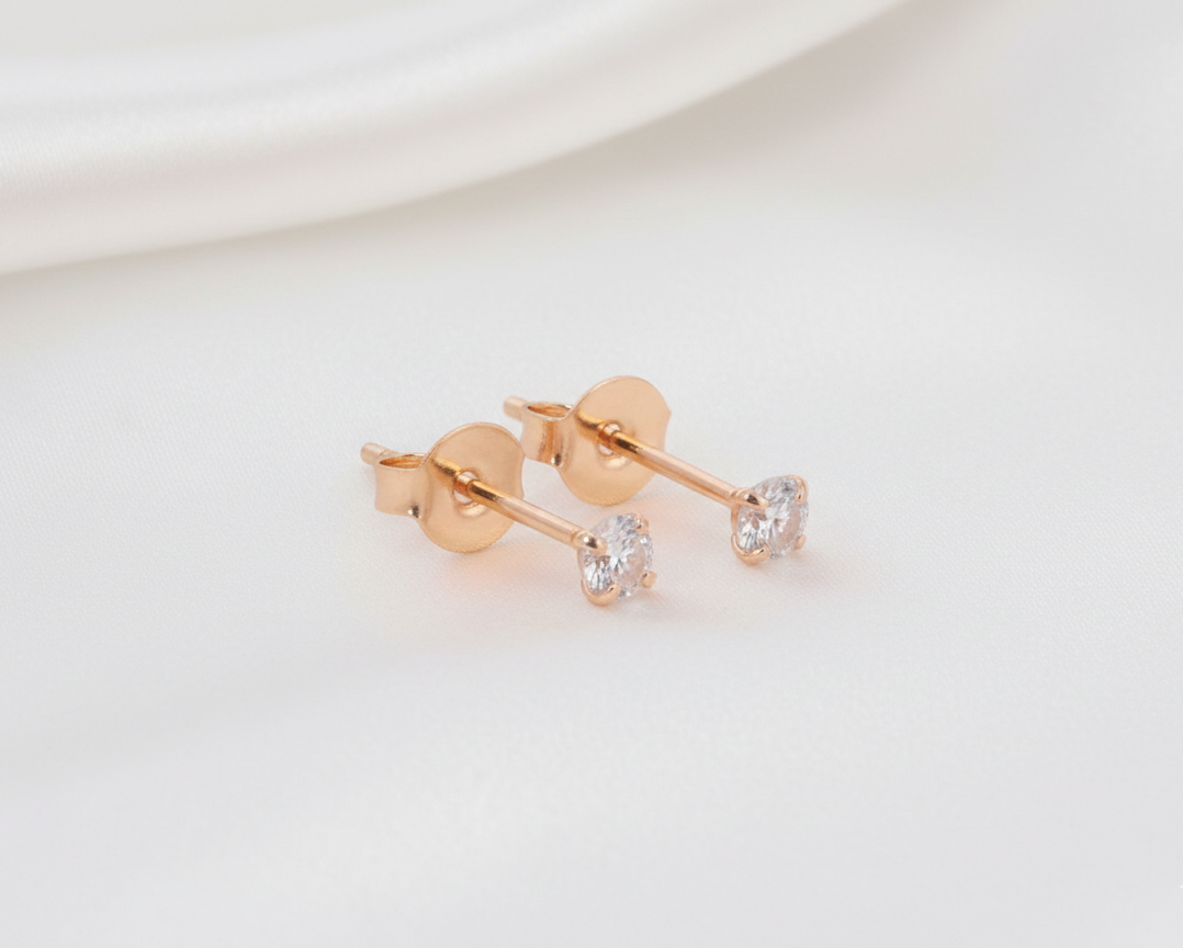 TOPO ZIRCON BLANCO 4 PUNTAS