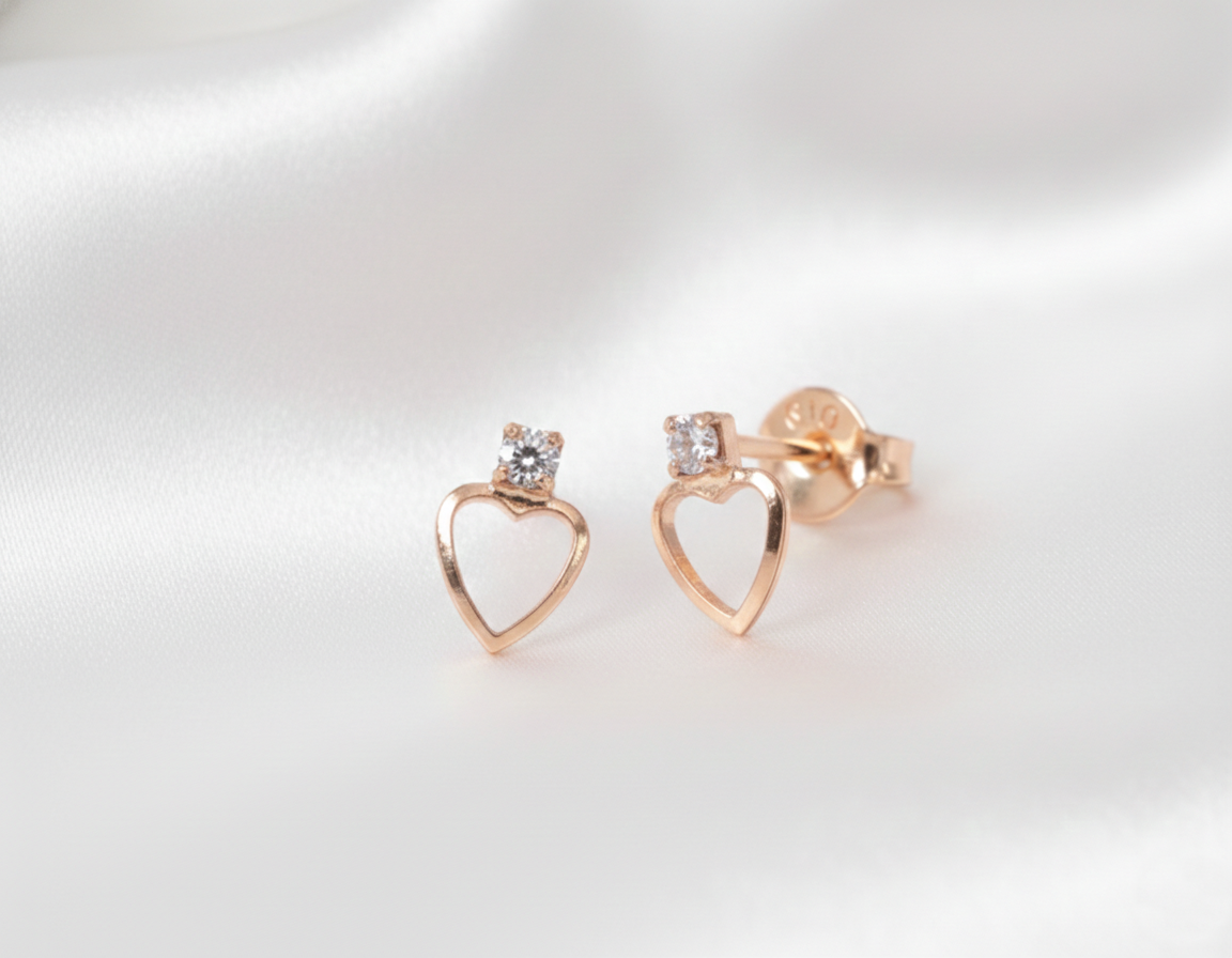 TOPO CORAZÓN CON 1 ZIRCON ENCIMA