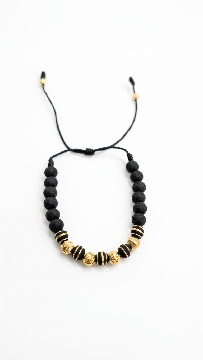 PULSERA ROYALE 6MM NEGRA