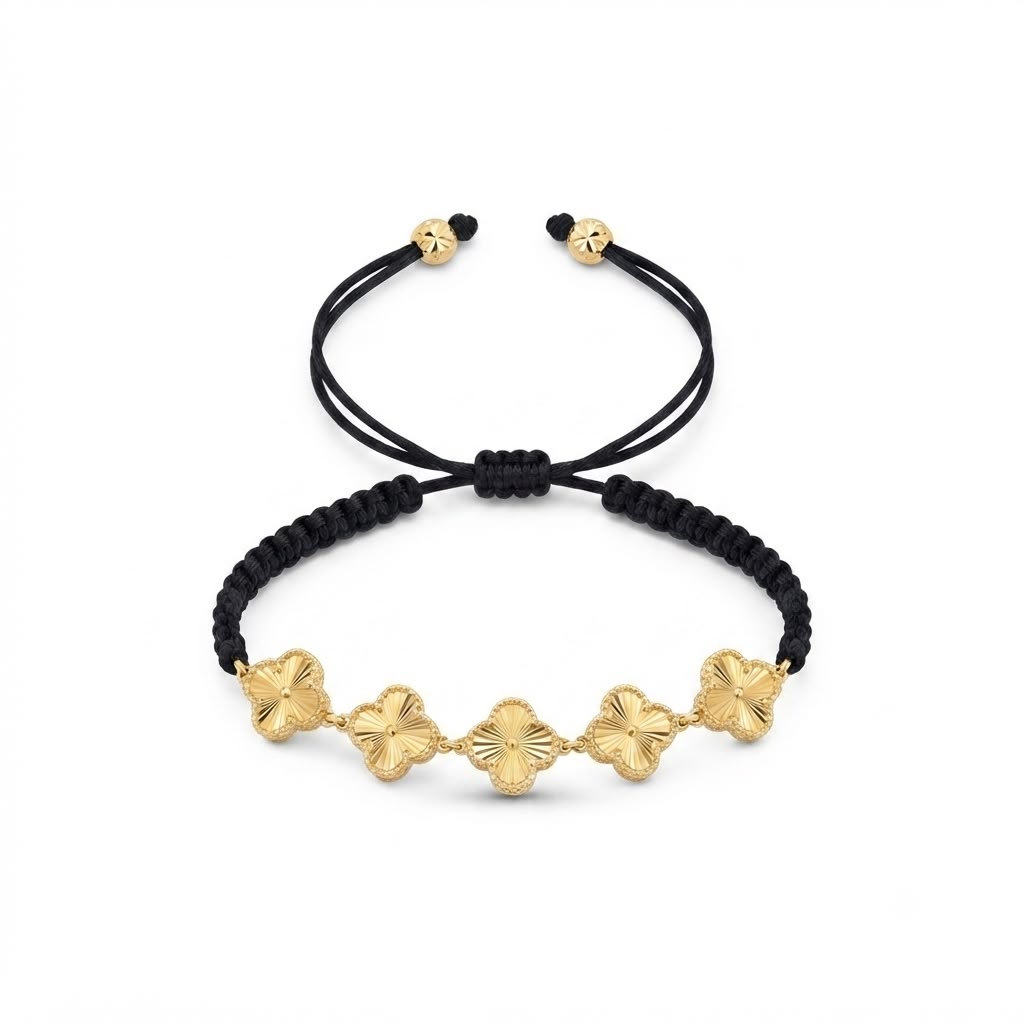 PULSERA TEJIDA x5 CLOVER