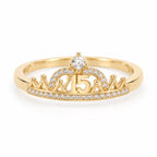 ANILLO 15 AÑOS CON ZIRCON oro laminado 18k cali 2
