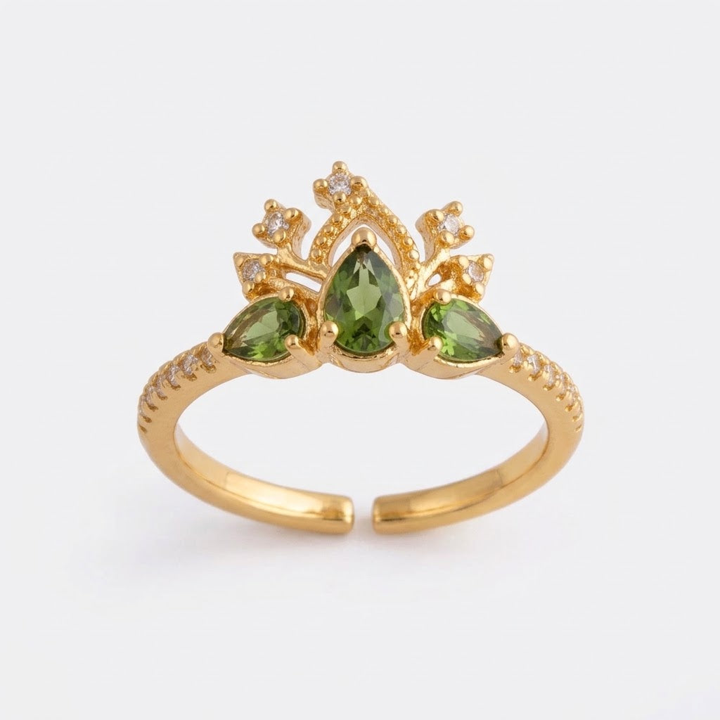 ANILLO AJUSTABLE TIANA oro laminado 18k cali 2