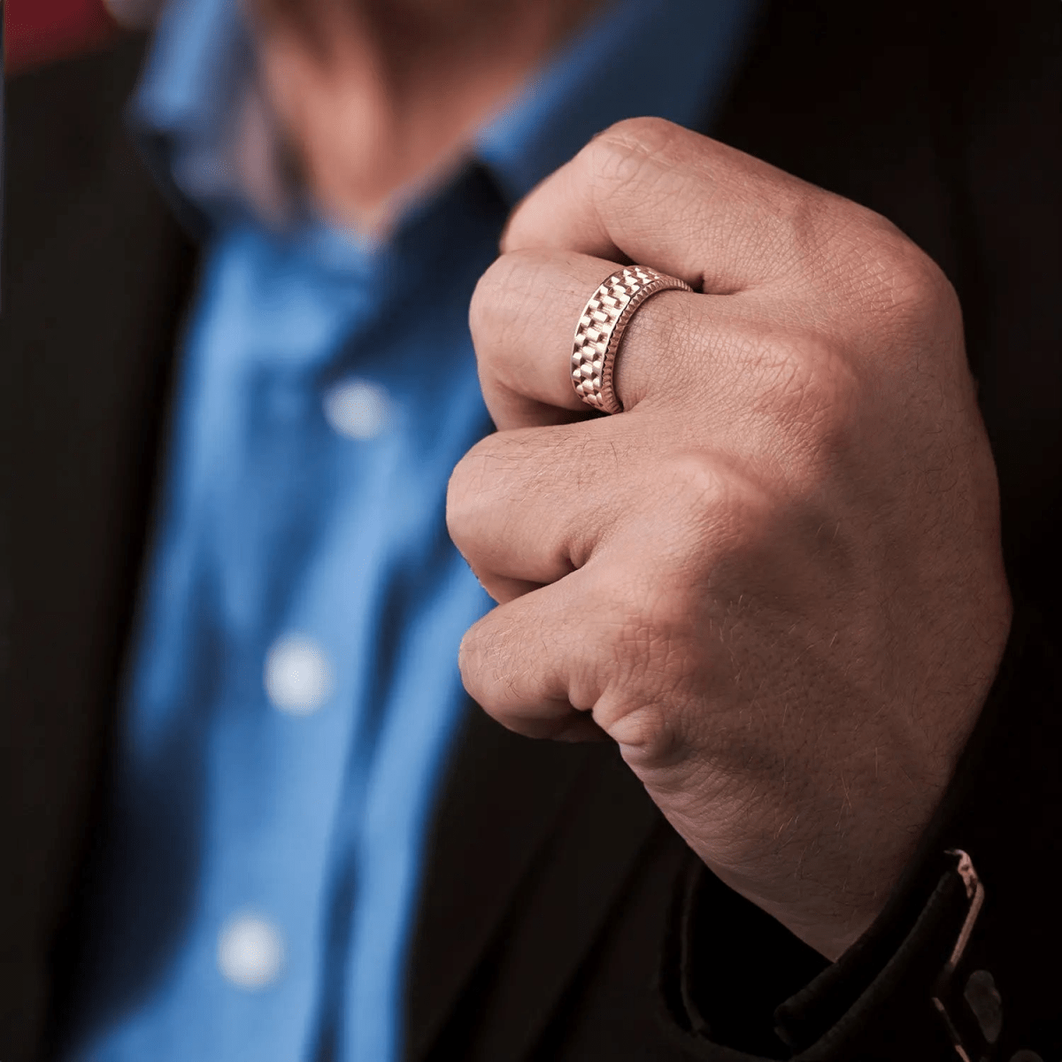 ANILLO ALPHA-ANILLO HOMBRE-JOYERIA D'ORÉ-ORO LAMINADO 18K CALI