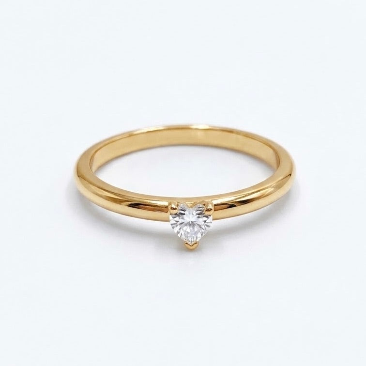 ANILLO CORAZÓN PEQUEÑO oro laminado 18k cali 2