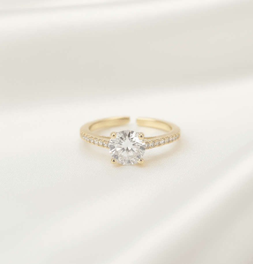 ANILLO CUATRO PUNTAS GRADUABLE-ANILLO MUJER-JOYERIA D'ORÉ-ORO LAMINADO 18K CALI