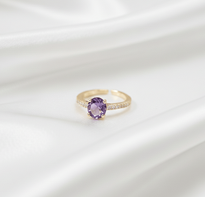 ANILLO CUATRO PUNTAS GRADUABLE-ANILLO MUJER-JOYERIA D'ORÉ-ORO LAMINADO 18K CALI