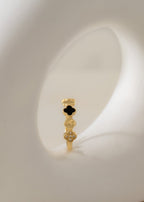 ANILLO DUALITY CLOVER AJUSTABLE-ANILLO MUJER-JOYERIA D'ORÉ-ORO LAMINADO 18K CALI