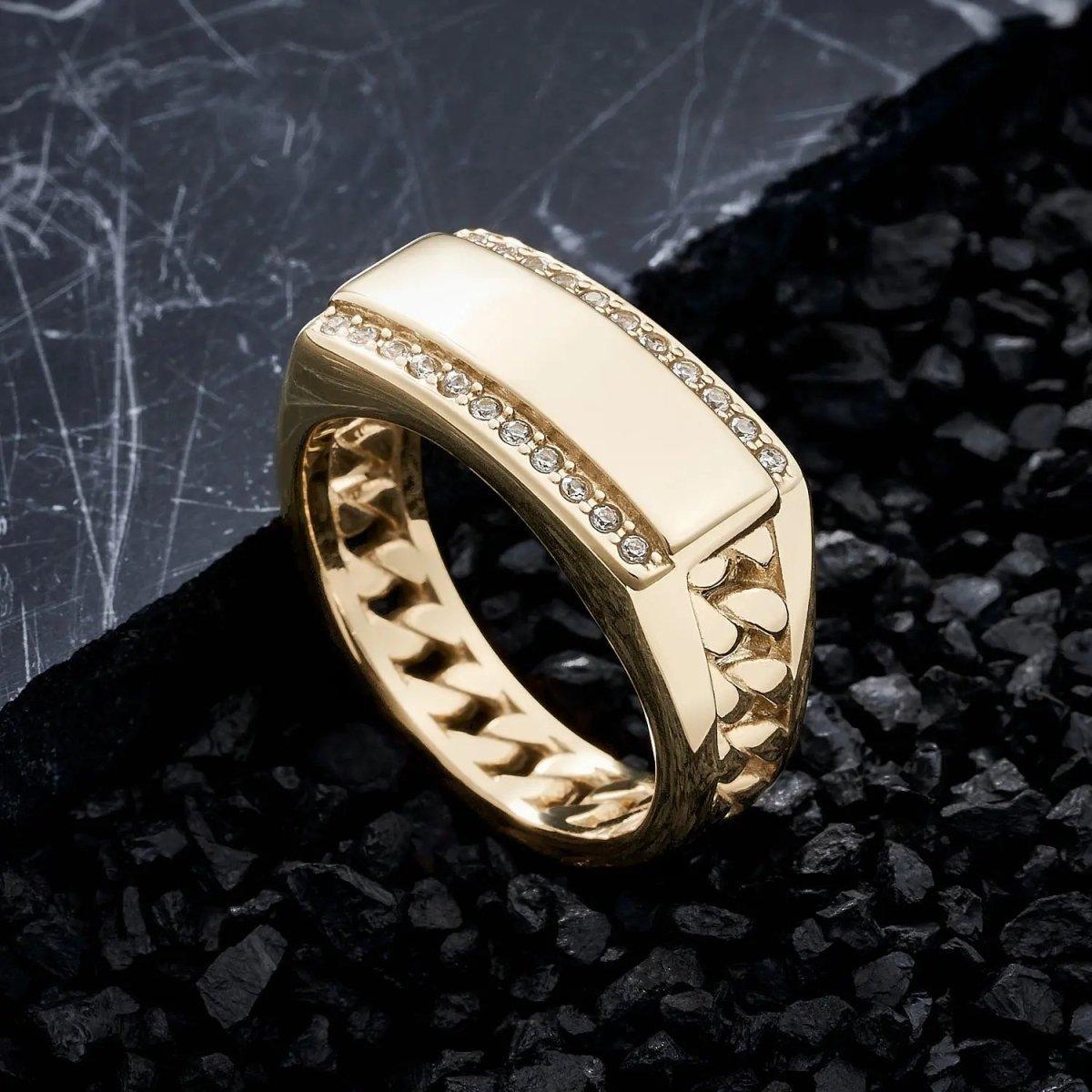 ANILLO GLADIADOR-ANILLO HOMBRE-JOYERIA D'ORÉ-ORO LAMINADO 18K CALI