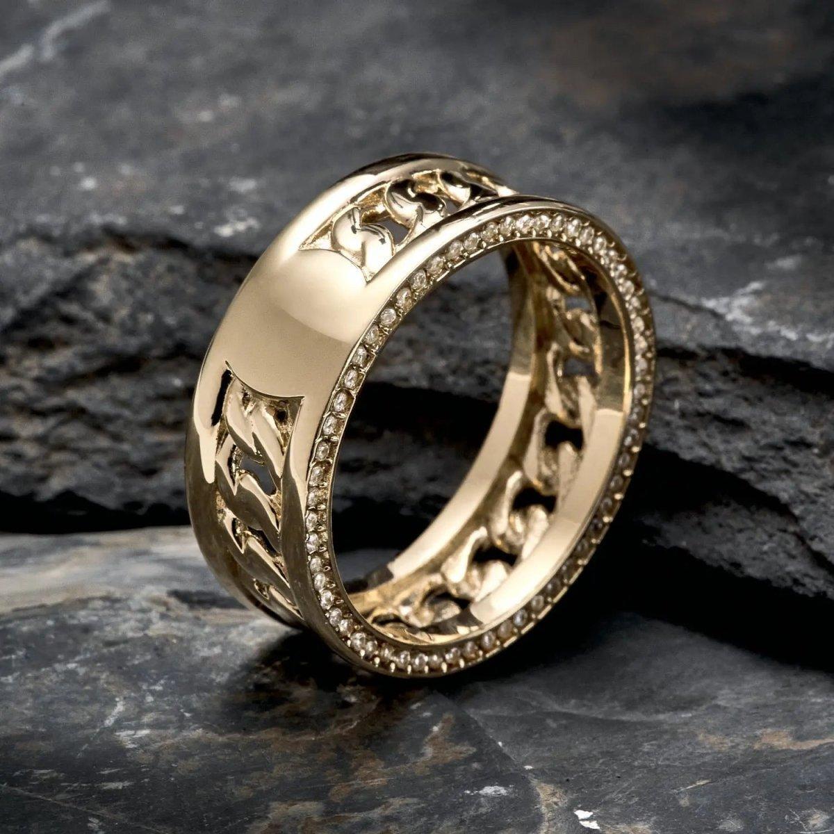ANILLO RAYO-ANILLO HOMBRE-JOYERIA D'ORÉ-ORO LAMINADO 18K CALI