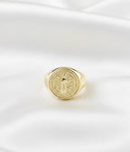 ANILLO SAN BENITO oro laminado 18k cali
