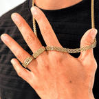 ANILLO TITAN-ANILLO HOMBRE-JOYERIA D'ORÉ-ORO LAMINADO 18K CALI