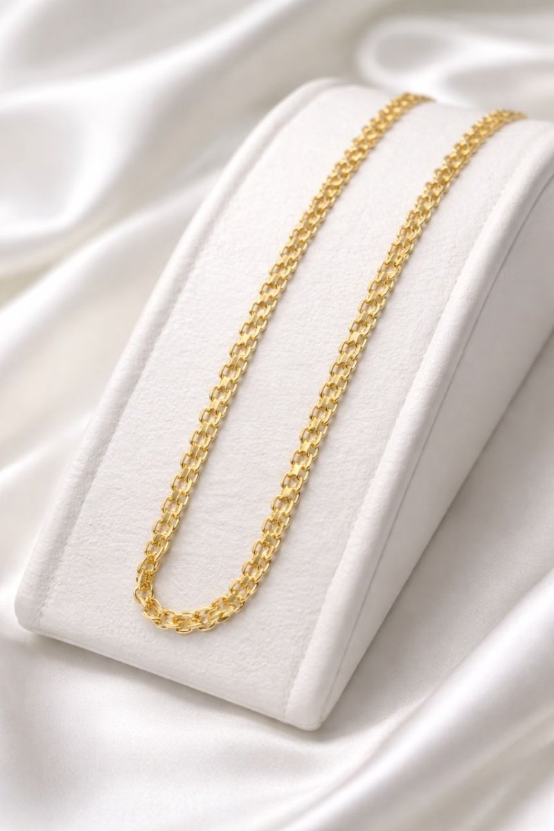 CADENA CHINESCA 45CM 4MM-CADENAS-JOYERIA D'ORÉ-ORO LAMINADO 18K CALI