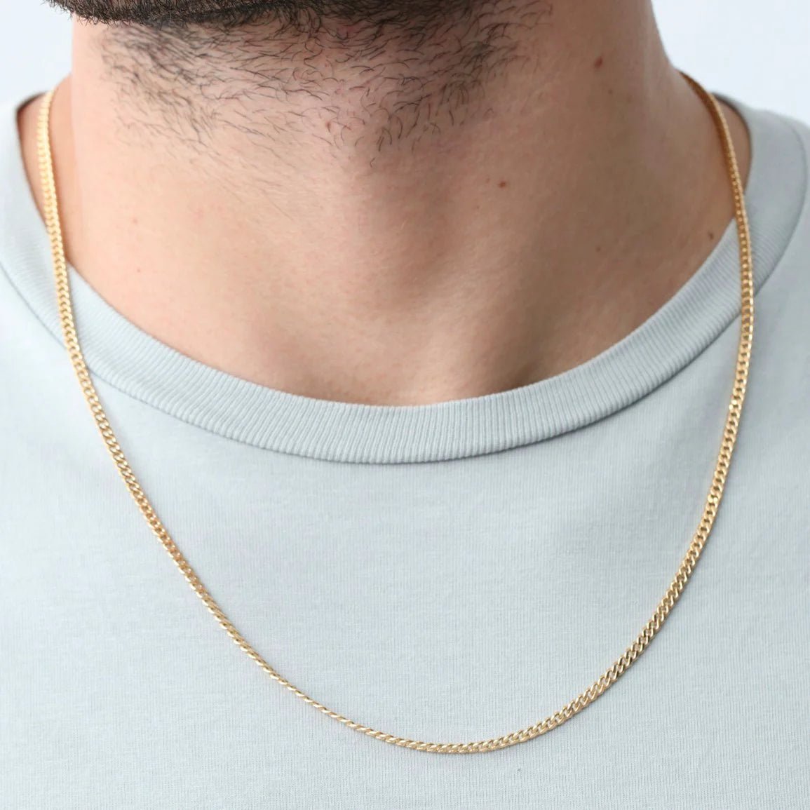 CADENA CUBANA 2.5MM 60CM-CADENAS-JOYERIA D'ORÉ-ORO LAMINADO 18K CALI