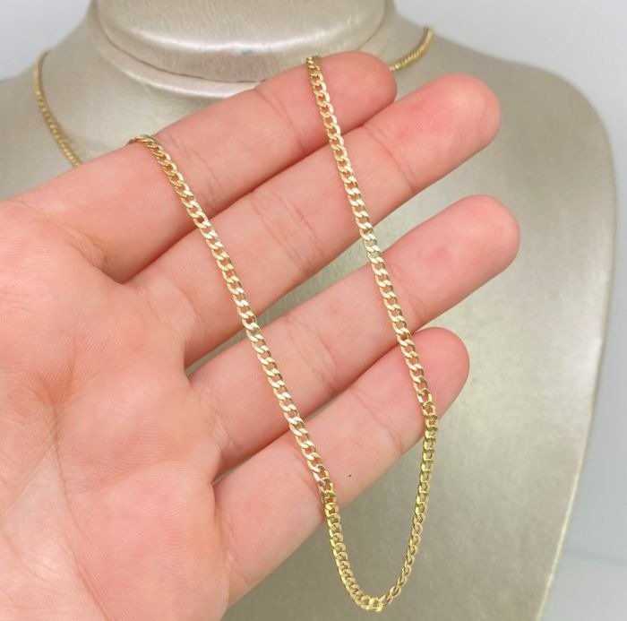 CADENA CUBANA 3MM-CADENAS-JOYERIA D'ORÉ-ORO LAMINADO 18K CALI