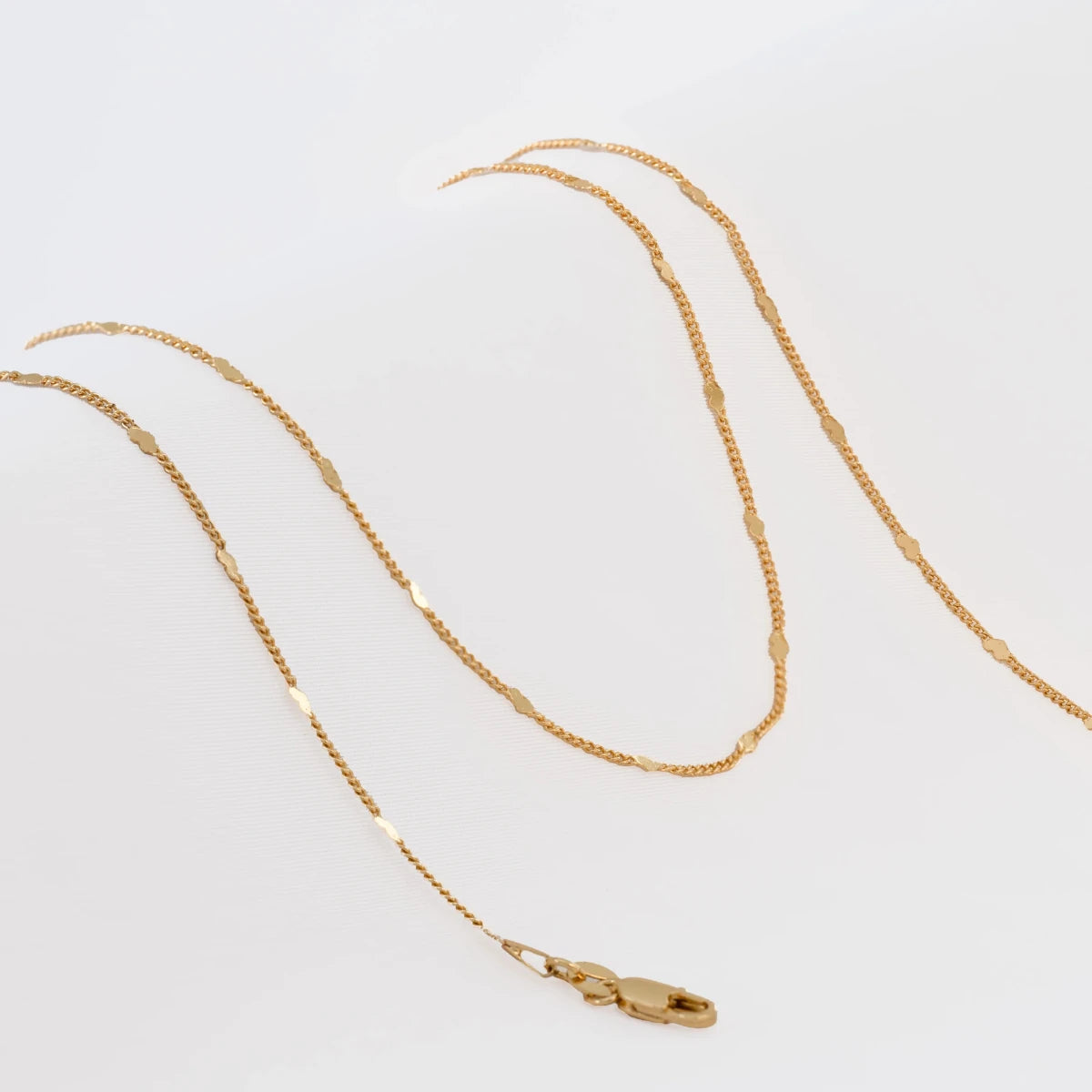 CADENA CUBANA LOVE 45CM-CADENAS-JOYERIA D'ORÉ-ORO LAMINADO 18K CALI