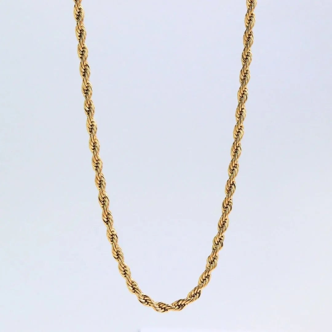 CADENA LAZO 4MM 65CM oro laminado 18k cali