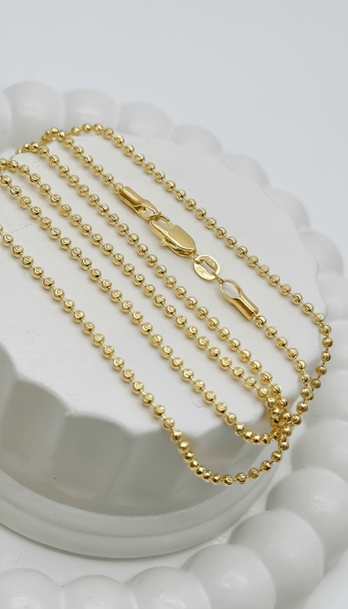 CADENA MILITAR 2.5MM 60CM-CADENAS-JOYERIA D'ORÉ-ORO LAMINADO 18K CALI