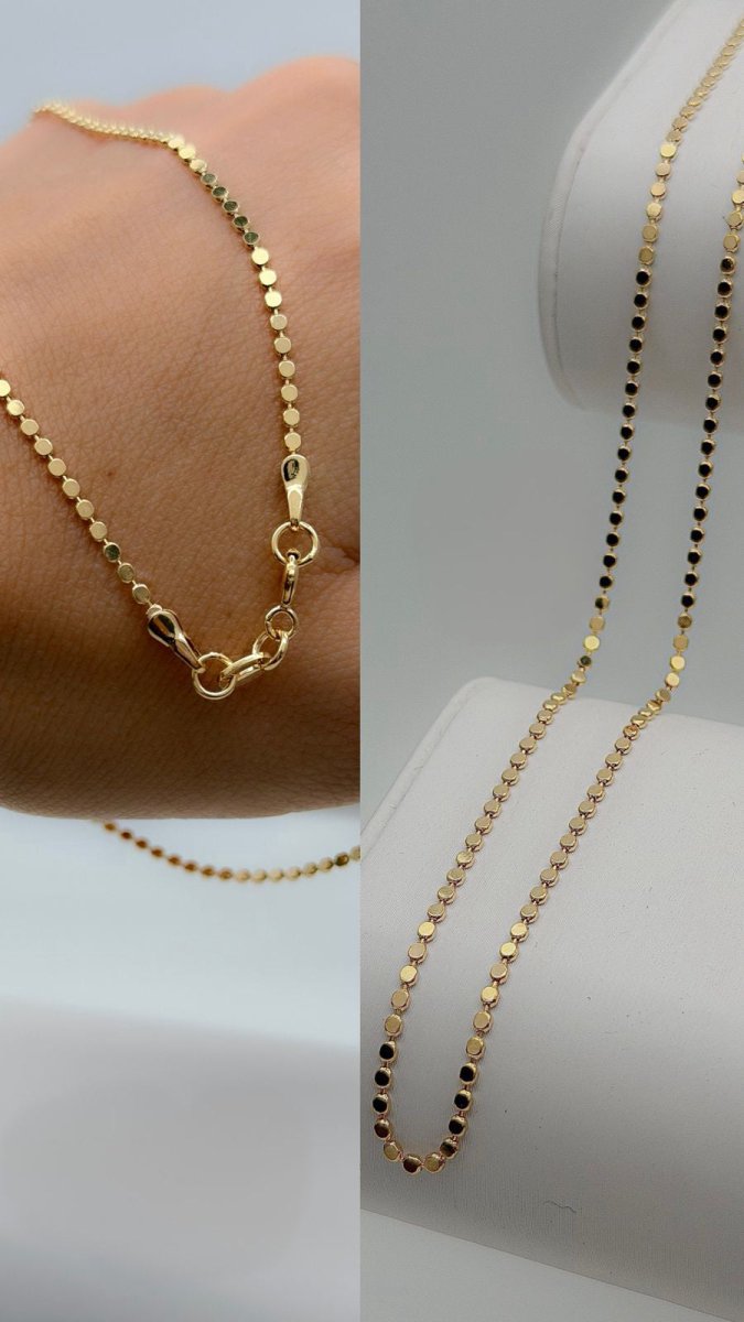 CADENA PUNTICOS 1.5MM 45CM-CADENAS-JOYERIA D'ORÉ-ORO LAMINADO 18K CALI