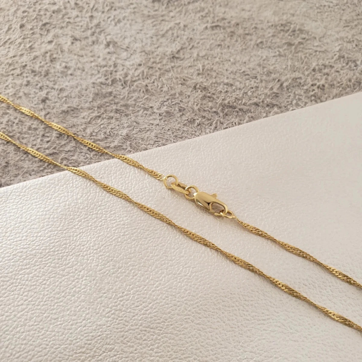 CADENA SINGAPUR 45CM-CADENAS-JOYERIA D'ORÉ-ORO LAMINADO 18K CALI