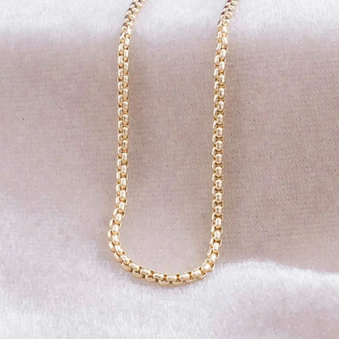 CADENA TEJIDO VENECIANO 2mm - 60cm oro laminado 18k cali