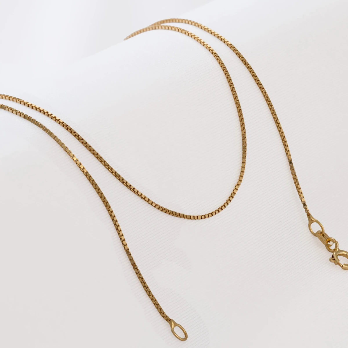 CADENA VENECIANA 40CM 0.8MM-CADENAS-JOYERIA D'ORÉ-ORO LAMINADO 18K CALI