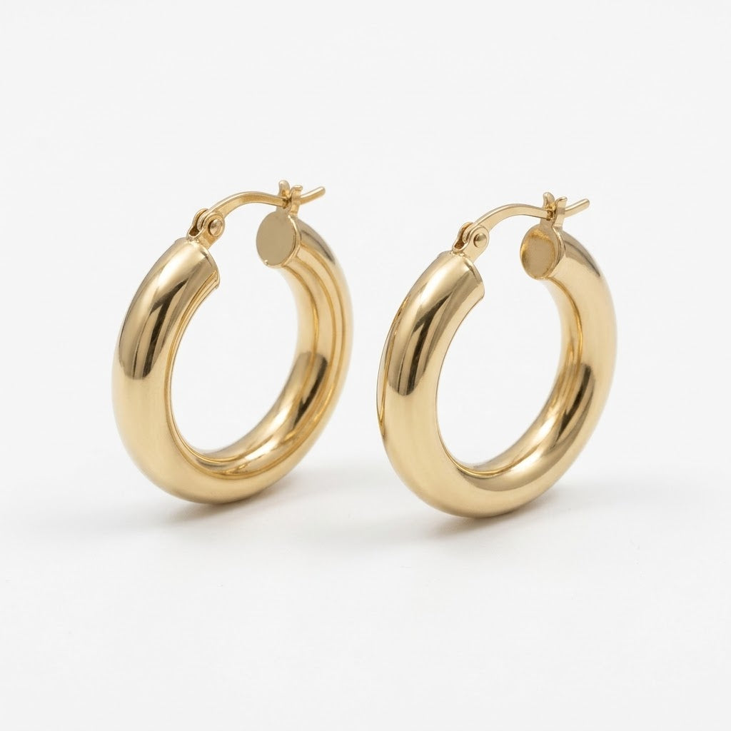 CANDONGA ARO DE TUBO oro laminado 18k cali