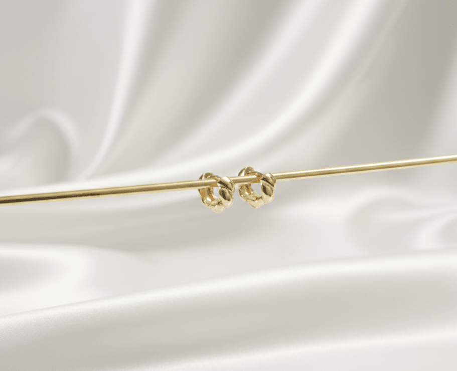 CANDONGA GRABADO CARACOL-CANDONGAS-JOYERIA D'ORÉ-ORO LAMINADO 18K CALI