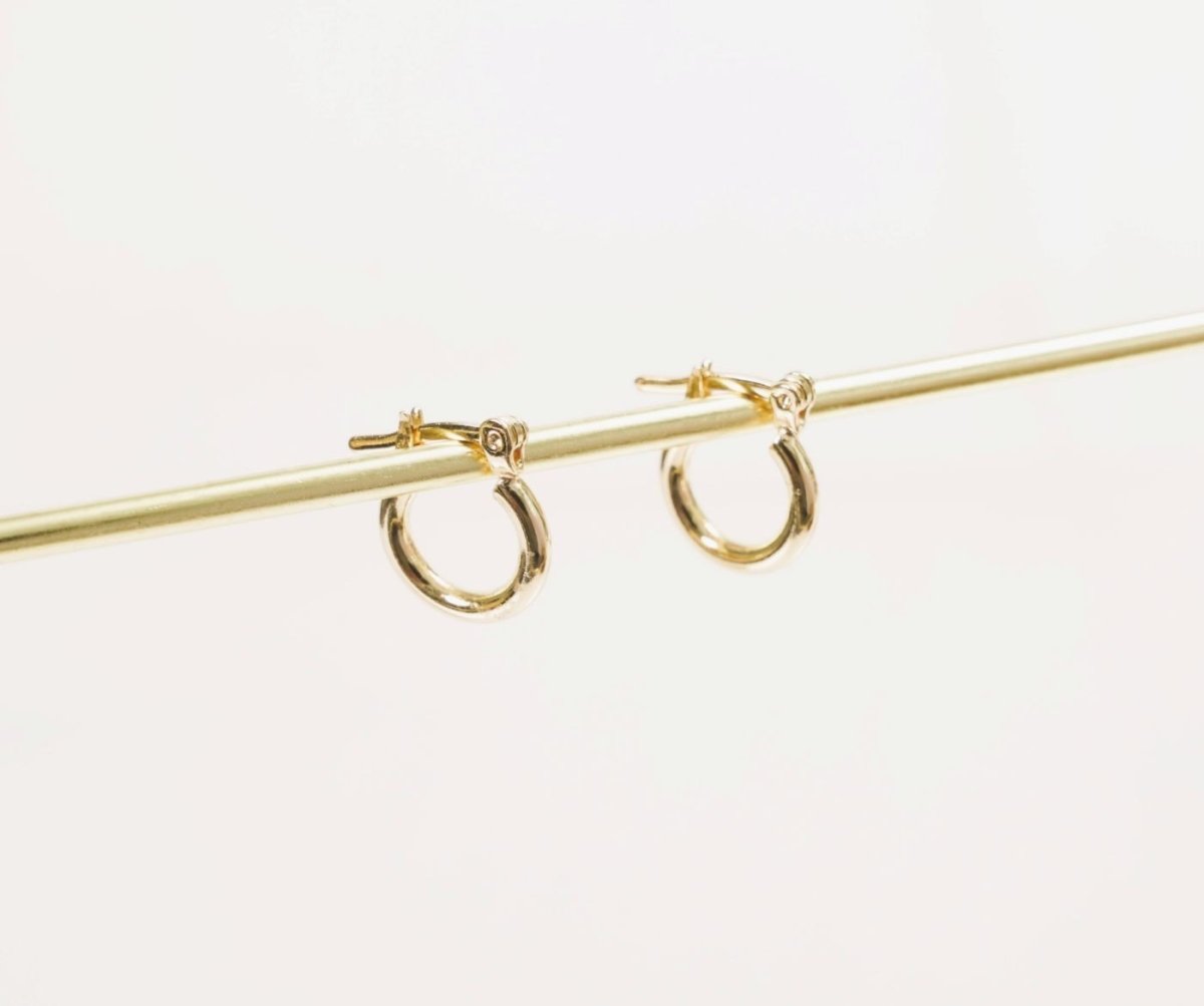 CANDONGA LISA MEDIANA-CANDONGAS-JOYERIA D'ORÉ-ORO LAMINADO 18K CALI