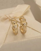 CANDONGA TRIPLE HEART 16MM oro laminado 18k cali