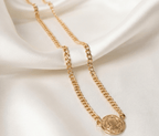COLLAR CUBANO SAN BENITO 45CM-CADENAS-JOYERIA D'ORÉ-ORO LAMINADO 18K CALI