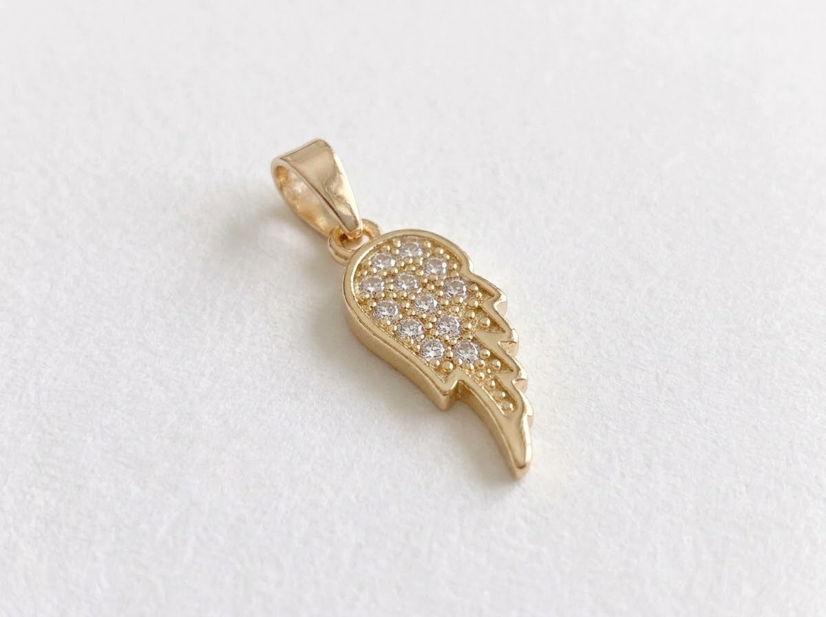 DIJE ALA DE ANGEL 9.5MM oro laminado 18k cali 2